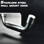Stainless Steel Wall Mounted Coat 3 Hook Rack (14x3 / 1 Pc)