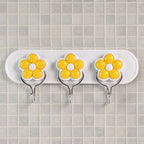 Multipurpose Strong & Hook Self-Adhesive hooks for wall Heavy Plastic Hook (1 Pc)