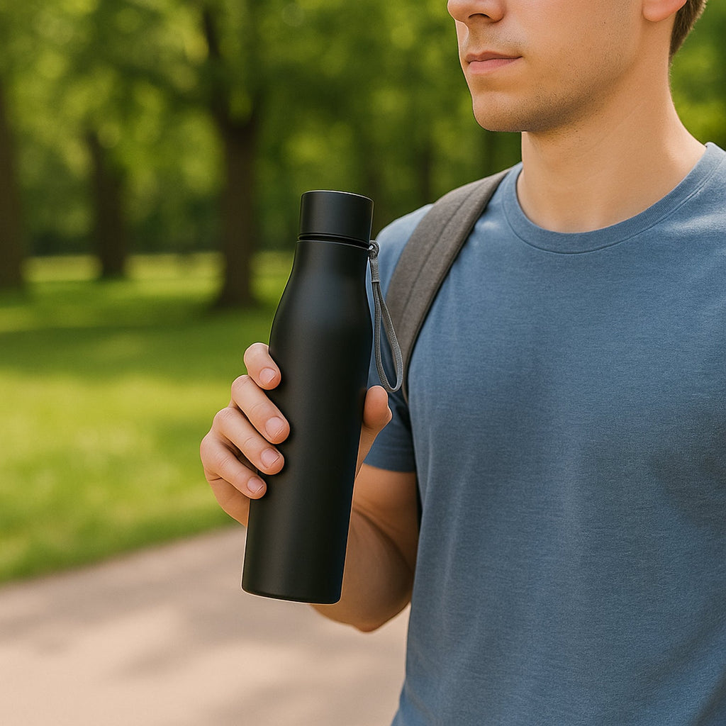 Premium Stainless Steel Water Bottle Approx 1000ML (1 Pc)